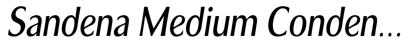 Sandena Medium Condensed-Italic